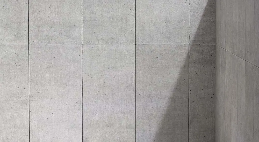 Large gray porcelain wall tile